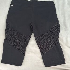 Fabletics Black Mesh Panel Leggings